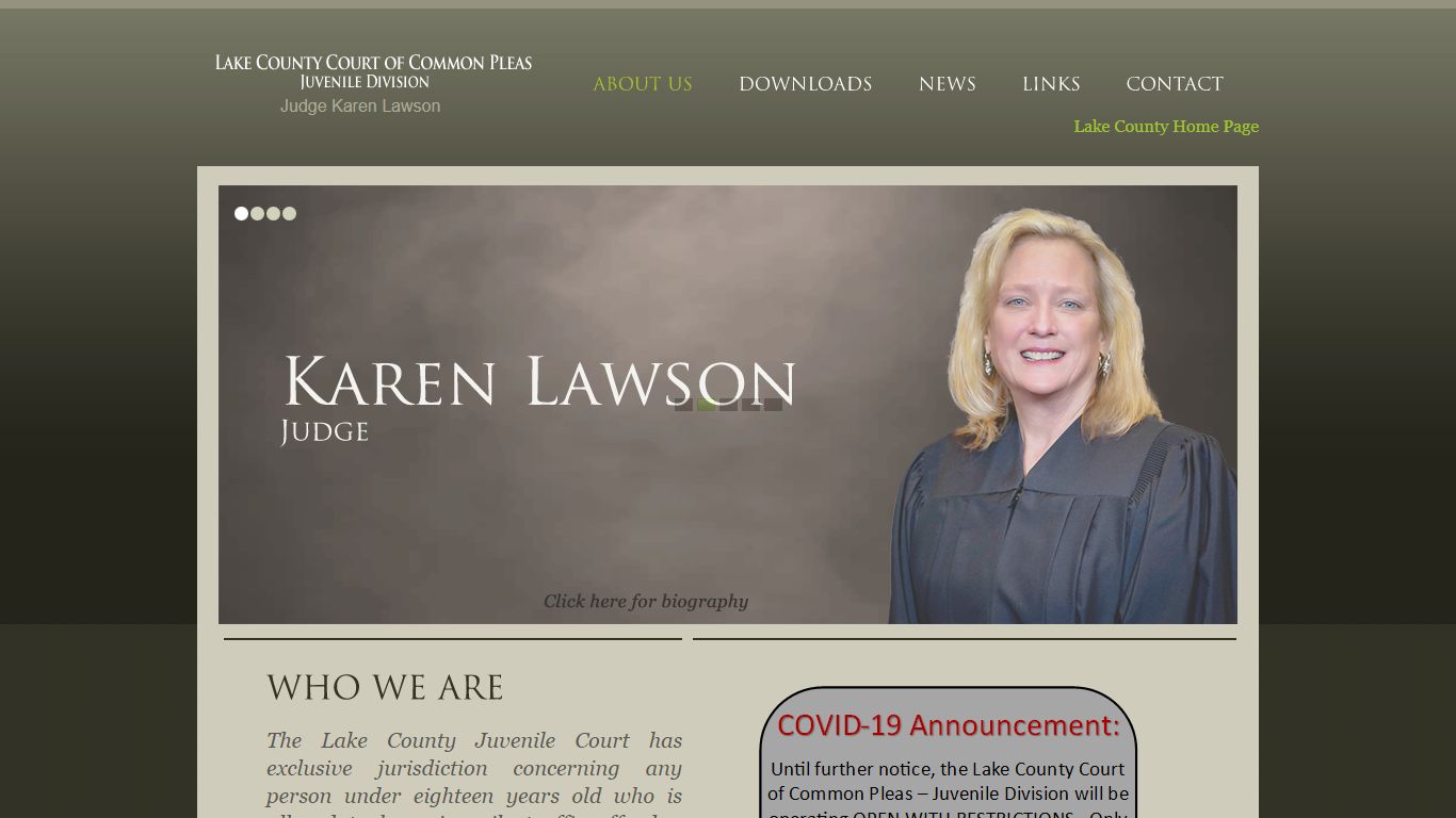 Lake County Juvenile Court, Judge Karen Lawson